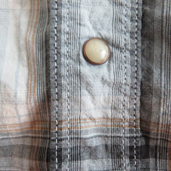 CARHARTT Rugged Flex Relaxed Fit Bozeman Short Sleeve Shirt in Blue Plaid Sz L - Picture 12 of 14